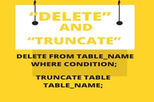 What is the difference between the “DELETE” and “TRUNCATE” commands? | DeveloperIndian
