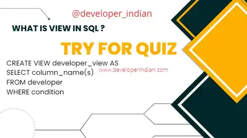 What is a view in SQL? How to create one ,What are the uses of view?